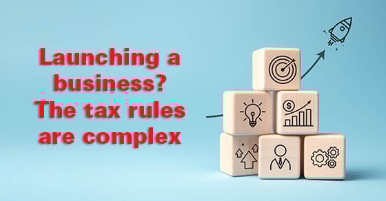 Startup costs and taxes