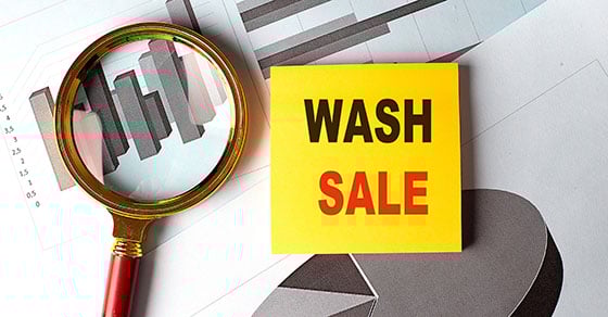 “wash sale” rule: Don’t let losses circle the drain