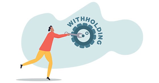 tax withholding after filing your return